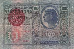 Ungarn p27 100 Korona 1920